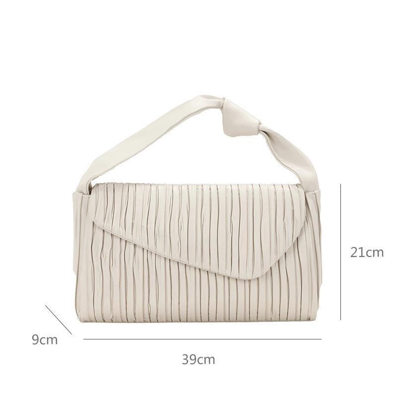 New design pleated bag OEM microfiber cosmetic dinner bag trendy portable small bag plus