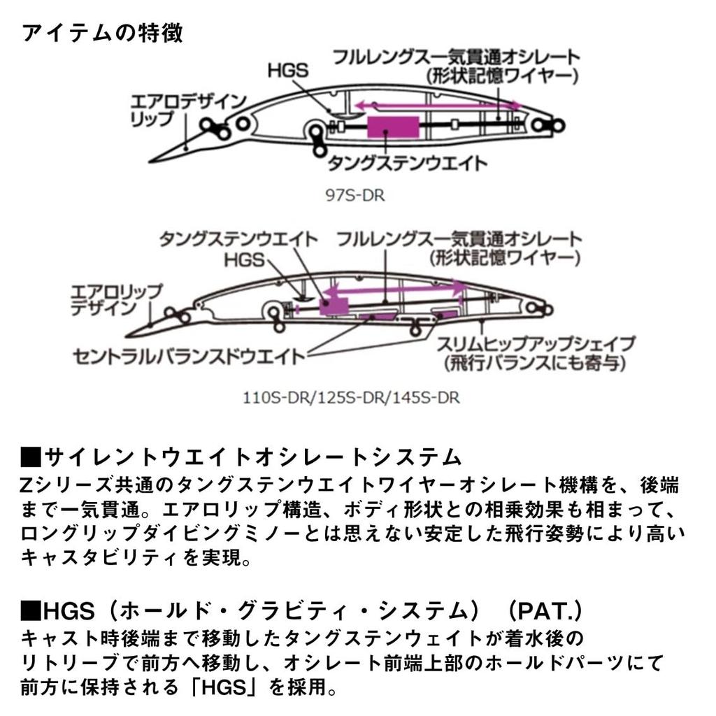Daiwa Shoreline Shiner Z Set Upper 97S-DR Golden Gigo Lure