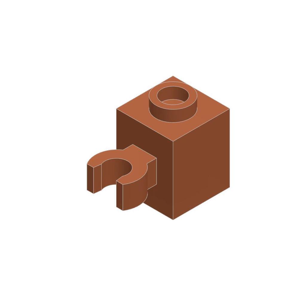 10pcs 60475 Modified 1 x1 with Open U Clip Block Moc Accessories Compatible with Bricks DIY Children Toys Assembly