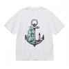 Women's Trend Breathable Classic T-Shirt Ocean Theme Marine Elements Print Tee