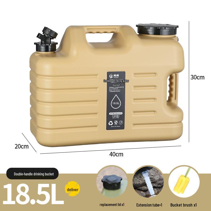 Montowany na samochodzie zewnętrzny kempingowy zbiornik na wodę z kranem