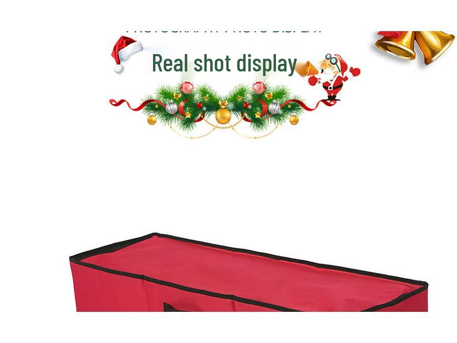 Foldable Oxford Cloth Storage Box with Detachable Compartments for Christmas Balls