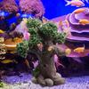 Aquarium Felsenlandschaft Versteck Aquatische Höhlen Multifunktionales Brückenornament Aquarium Dekoration für Tisch Schreibtisch Dekorativ