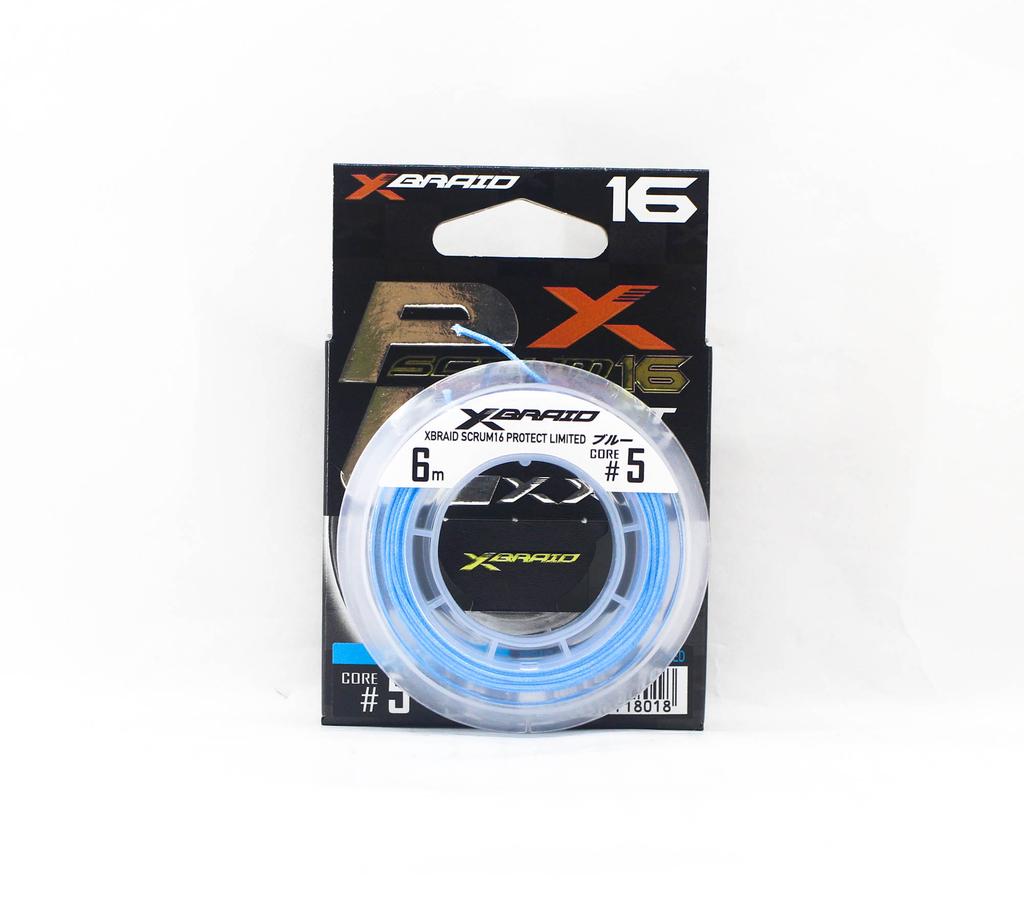 YGK Scrum Assist Line 16 Braid Protect Limited 6m Size 5 Blue (8018)