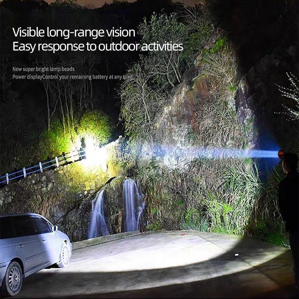 

Портативный светодиодный налобный фонарь, перезаряжаемый водонепроницаемый супер яркий налобный фонарик для рыбалки, пешего туризма, кемпинга Led Headlamp