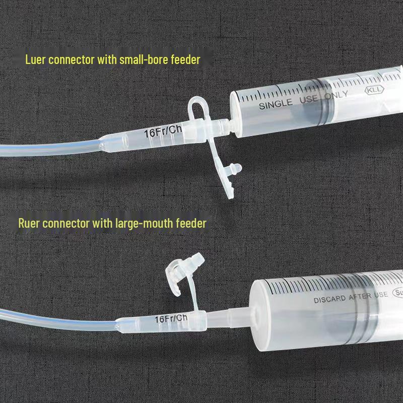 Sterile Silicone Nasogastric Feeding Tube for Elderly and Comatose Patients, Long-Term Use Without Guidewire