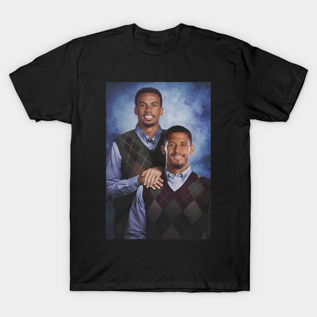 Neworld Tshirts Heren Zwart Print T-shirt Gabriel &Amp; William Saliba No-Cut Transferpapier Print Katoenen T-shirt 3XL zwart