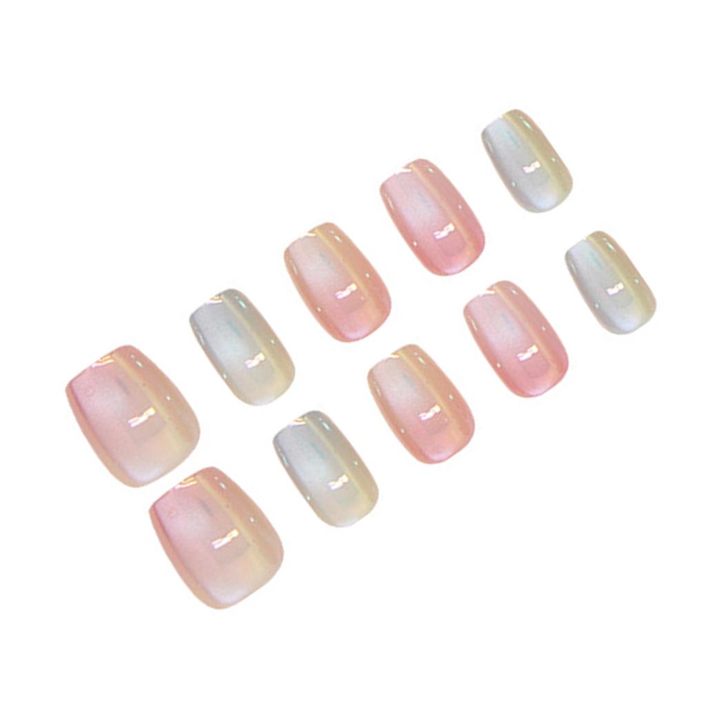 Gradients Cat Eyes Press On Nails Lightweight and Easy To Stick Fake Nail for Hot Girl Dress Matching