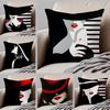 Elegant Vantage Anime Elegant Lady Pattern Cushion Cover Linen Pillow Case Soft Breathable Protective Couch Room Decoration