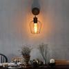 Indoor Wall Lamp - NETTLIFE - Wood - Industrial Design - E27 - Black
