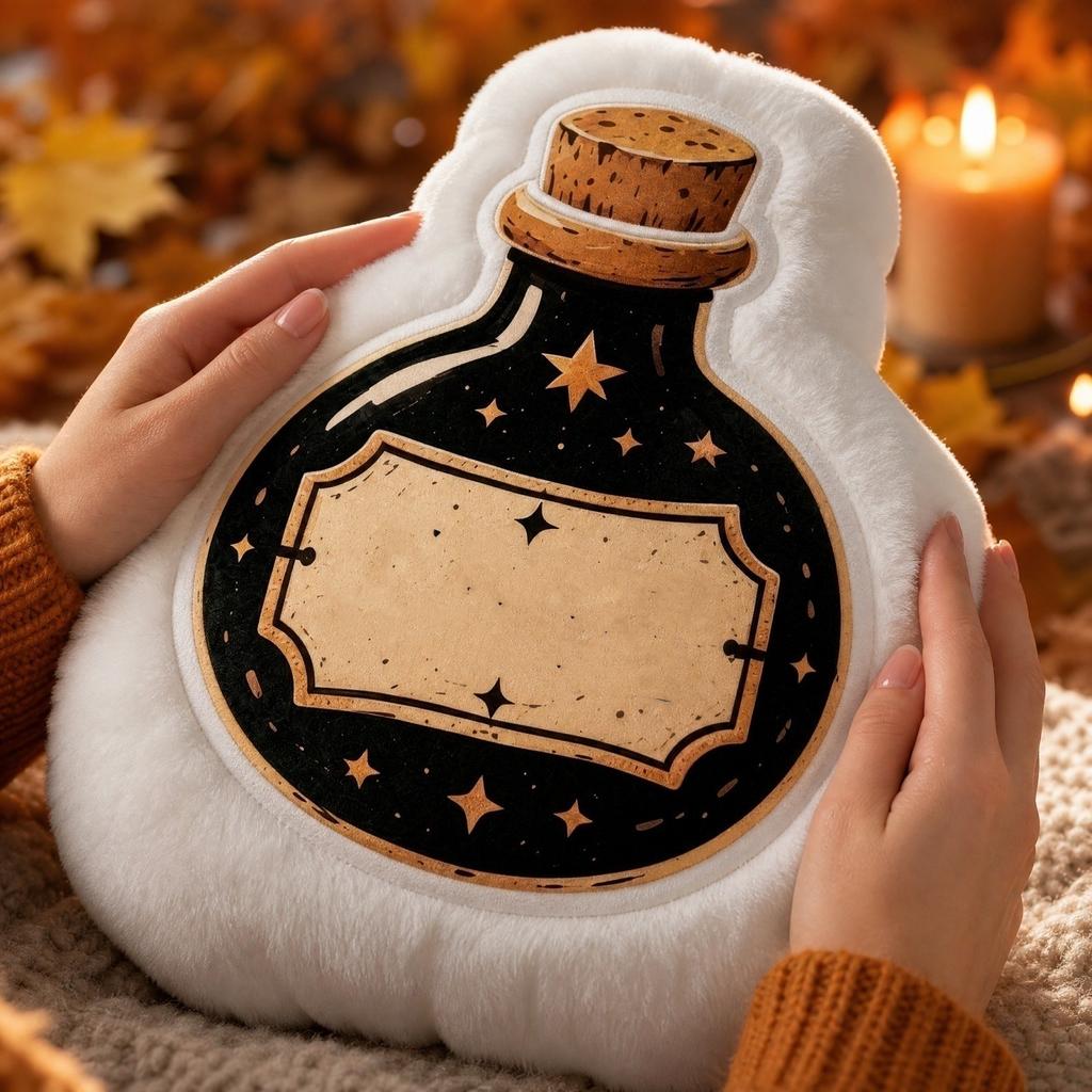 Vintage Halloween Double Sided Print Shaped Throw for Couch Sofa Bed Decoration