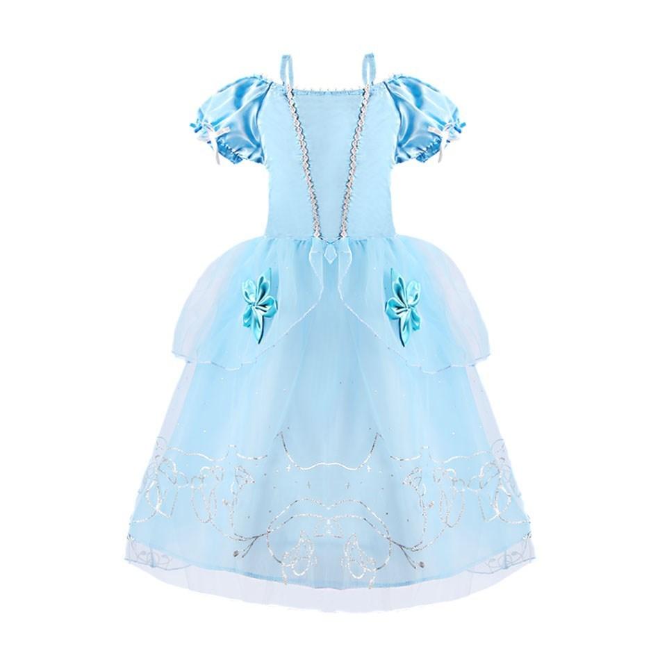 

Rapunzel, Cinderella & Belle Princess Dresses for Girls – Fantasy Children’s Costume for Birthday Parties & Halloween Clothes 5T