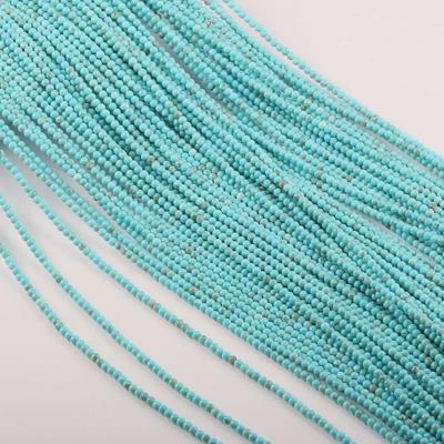 Perline Rotonde di Pino Turchese e Bianco per Braccialetti e Collane Fai da Te