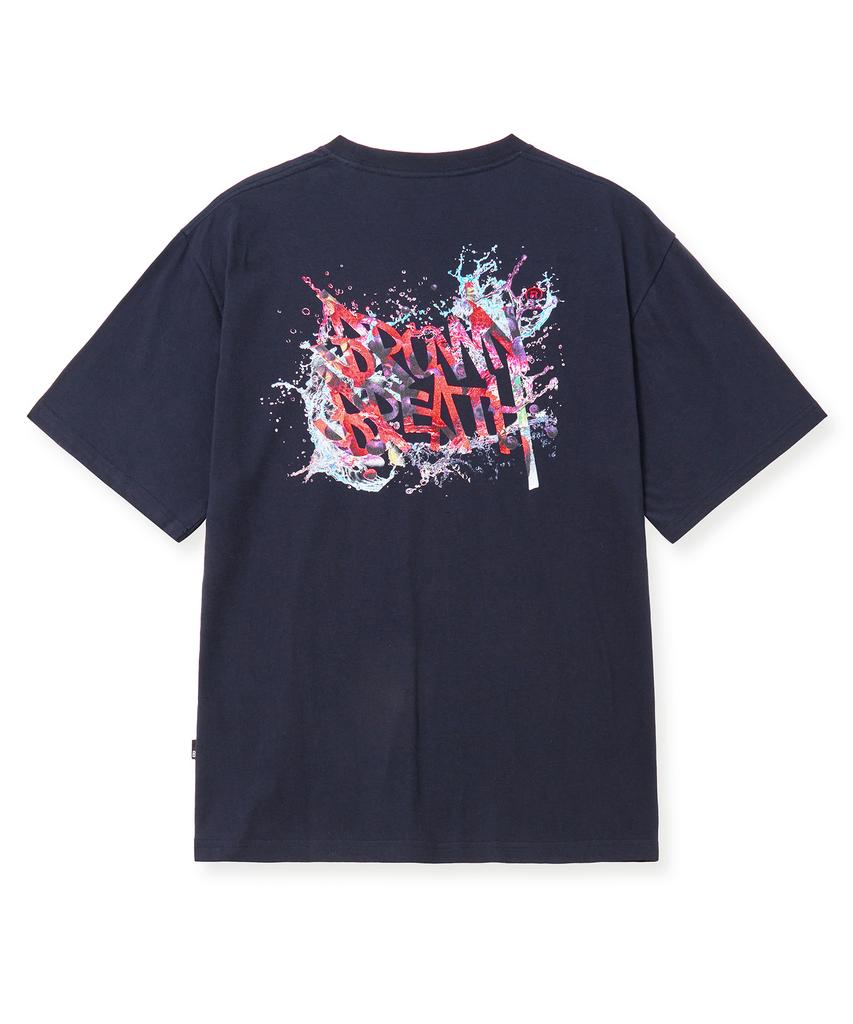 BROWNBREATH Splash Tag V2 Tee - Navy