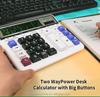 Dual Power Supply Calculator 12 Digits Desktop Calculator 2135 Computer Key Large Desk Calculator