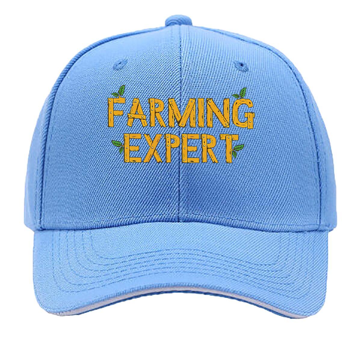 

Farming Expert Pride Hip Hop hat Fashion Outdoor Sports Sandwich Baseball Cap One Size світло-синій колір