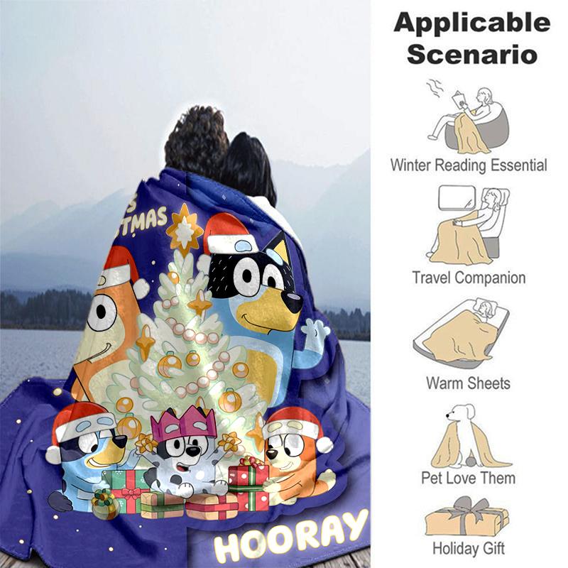 1Pc Christmas Friends Celebration Blanket Soft And Comfortable Casual Warm Camping Travel Christmas Halloween Gift M921100
