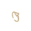 Trendy French-Style Adjustable Open Ring for Women: Fashionable Index Finger Ring for Students