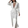 Summer new women's clothing, European and American dresses, fashionable and elegant commuting deep v-neck printed dresses