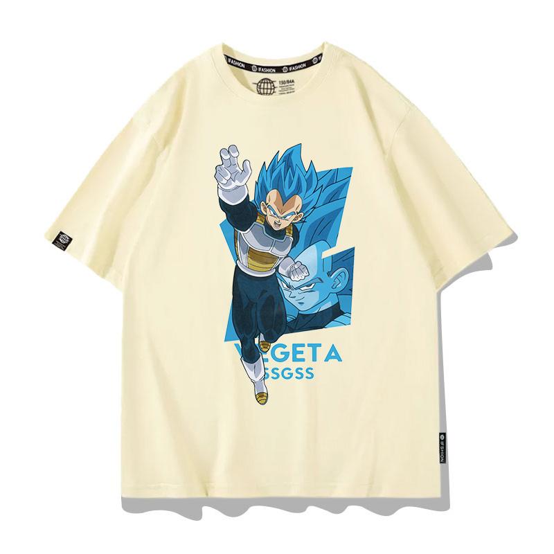 Dragon Ball Joint Shortsleeved Tshirt Mens and Womens Dragon Ball Super Clothes Pure Cotton Tshirt Comfortable and Casual
