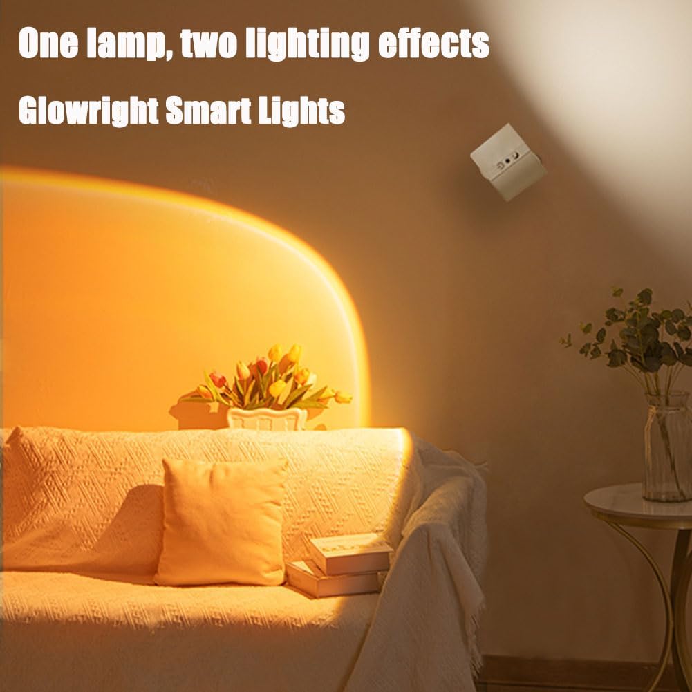 Glowright Smart Lights, Glowright Lights, Glow Right Light, Smart+ Halo Lux, Rechargeable 3 Color Temperatures Dimmable Magnetic 360° Rotation