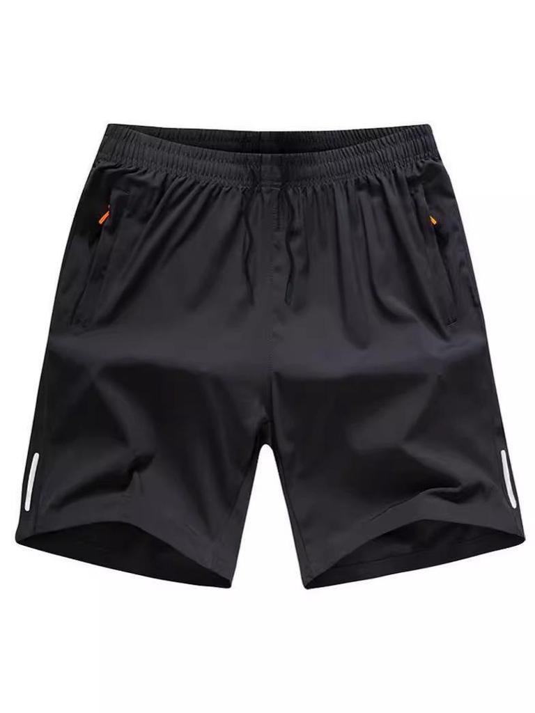 Men's Summer Ice Silk Quick-Dry Loose Shorts - Casual Beach Mid-Length 5-Point Pants