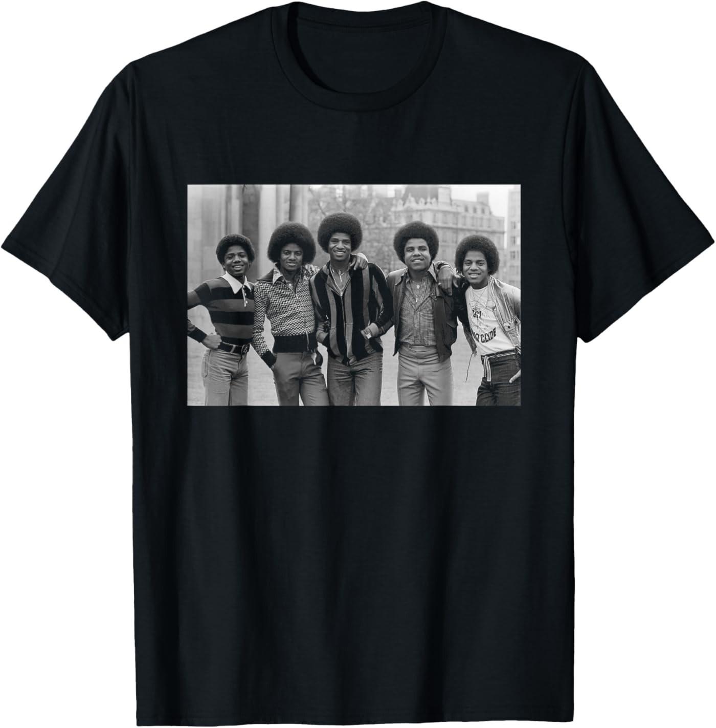 Michael Jackson The Jackson 5 Band Photo in London T-Shirt L
