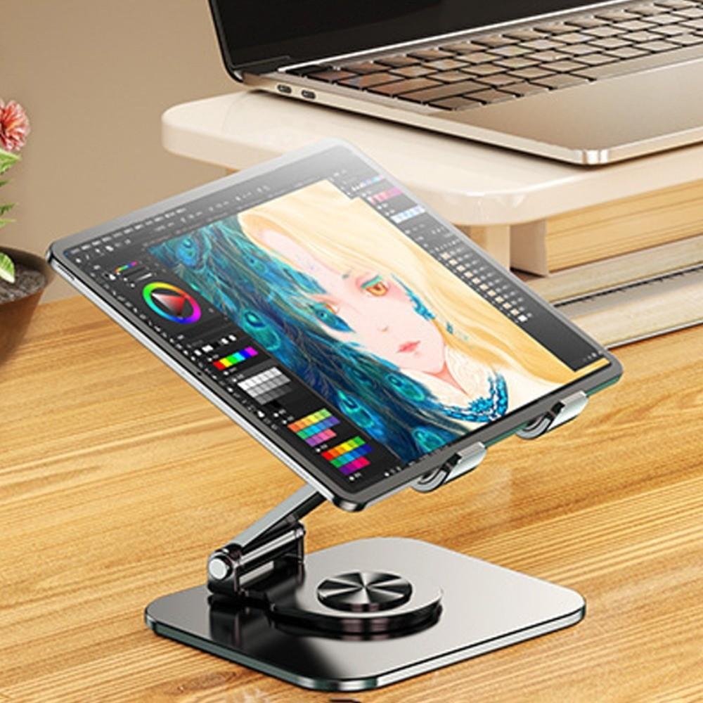 360° Rotation Tablet Stand Adjustable Tablet Phone Bracket Rotating Tablet Holder  Office
