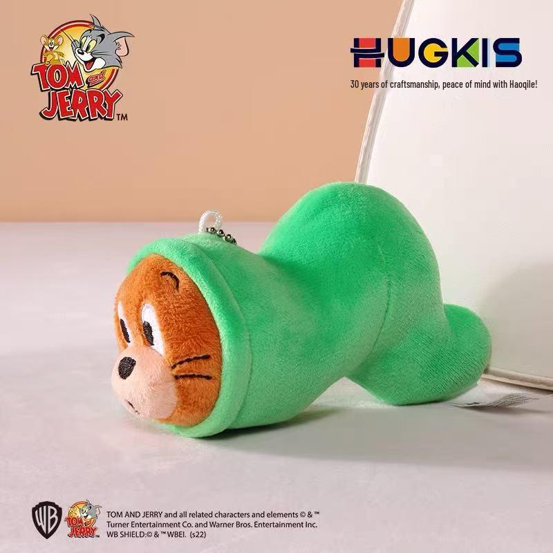 Authentic Tom & Jerry Plush Transforming Keychain Figurine - Cute Cartoon Ornament Birthday Gift