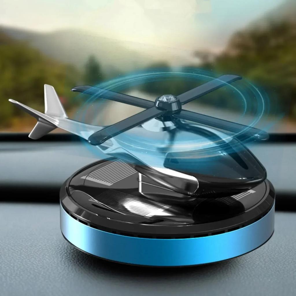 Car Air Fresheners Helicopter Solar Power Plane Fragrance Diffuser Ornament Dashboard Perfume Decoration Car Helicopter