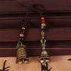 Vintage Mantra Bell Keyring Bell Handmade Rope Car Keychain Hanging Brass Bell Car Keychain  Women