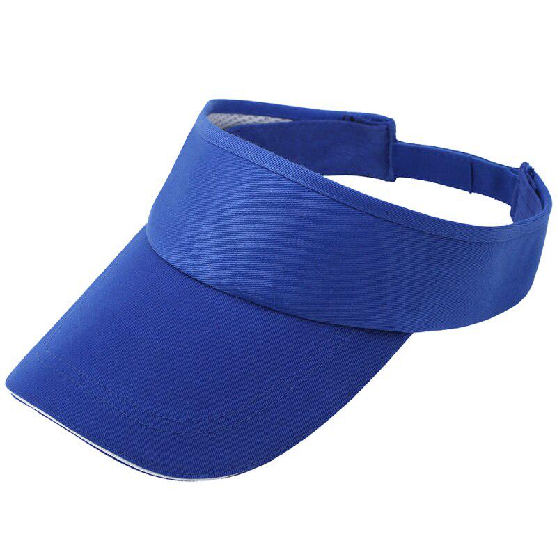 Visor Cap Men Women Solid Color Polyester Cotton Sunshade Breathable Tennis Hat Sportswear Accessories