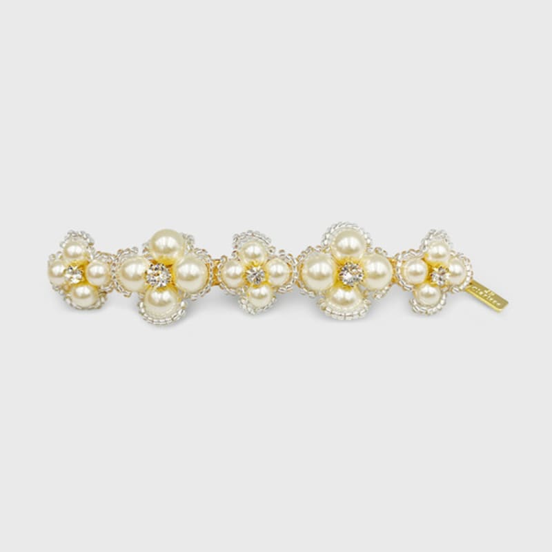 Jean Paul Clarisse Beaded Pearl Daisy Auto Pin LFAC0401