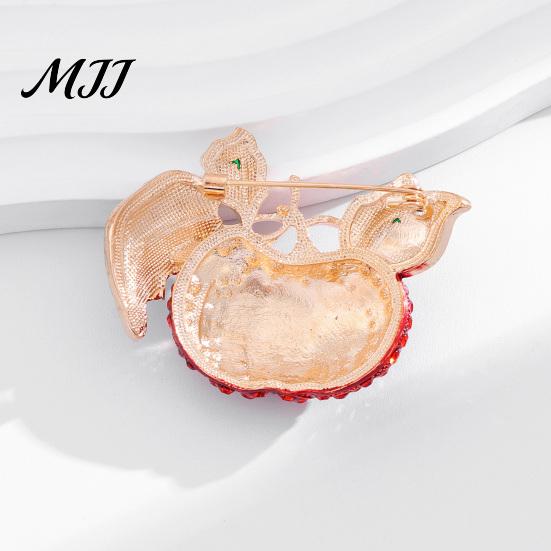 Thanksgiving Day Jewelry Rhinestone Pumpkin Brooch, Lapel Pin for Halloween Harvest Festival Brooch Festival, Autumn Clothing Accessory