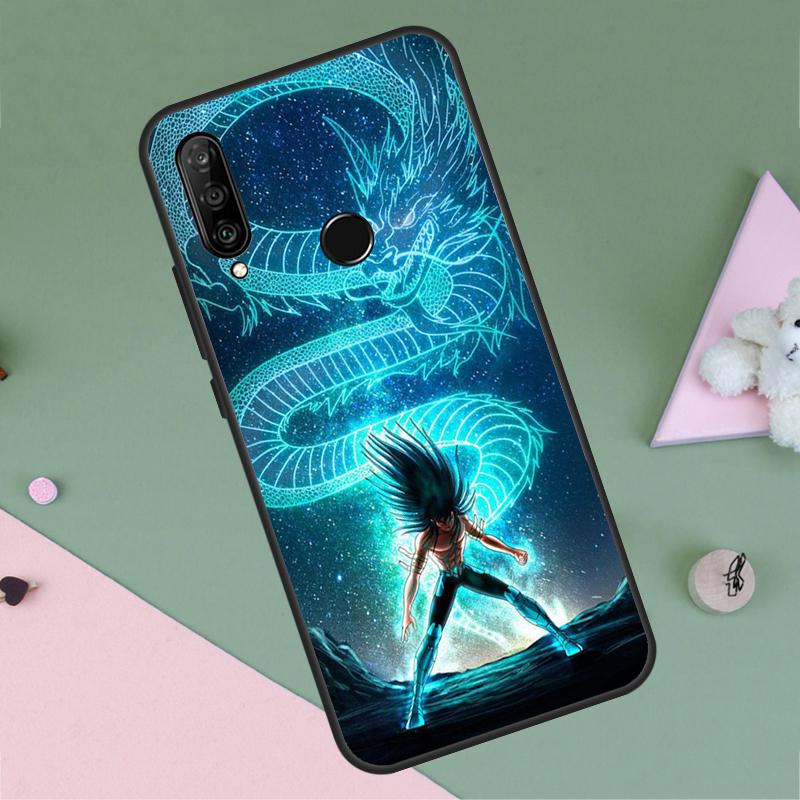 Saint Seiya Shiryu For Huawei P40 P20 P30 Lite P60 Pro Nova 10 9 SE 5T 12i 12s 11i Y91 Y90 Y60 Y70 Y72 Y61 Case