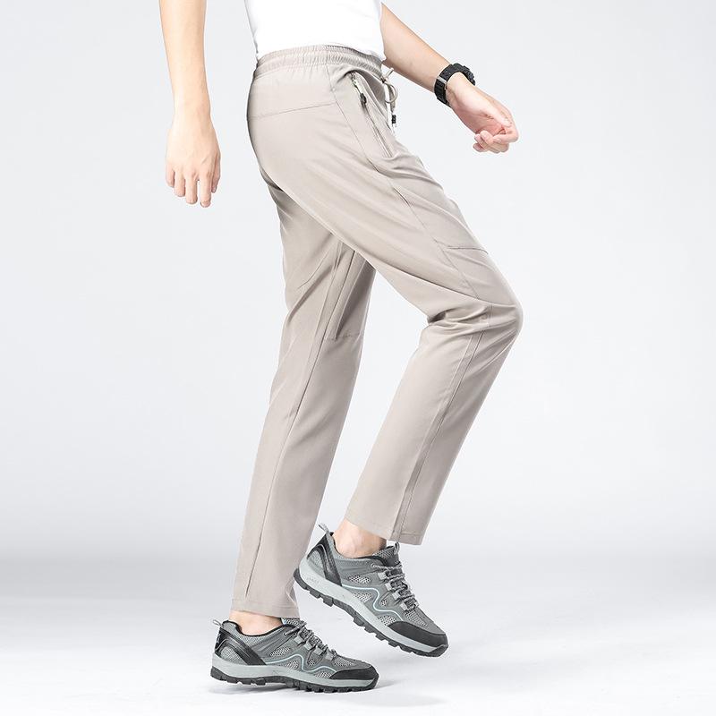 

Летние черные быстросохнущие брюки больших размеров для мужчин и повседневные свободные дышащие брюки для женщин 4XL