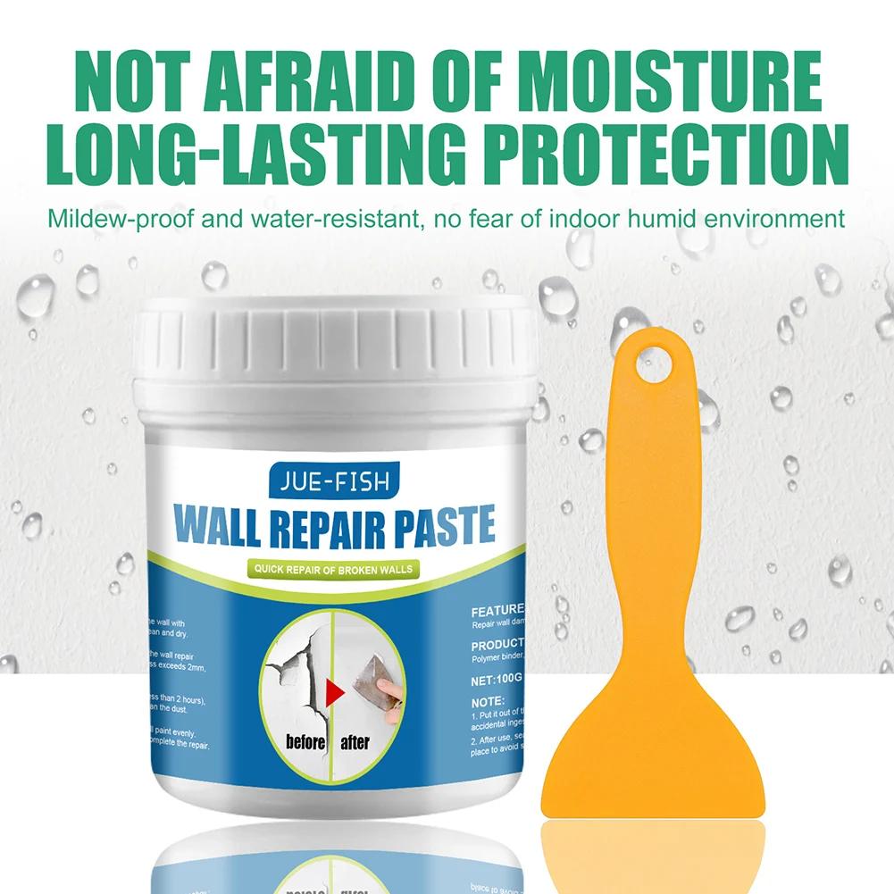 100g Multipurpose Ceramic Repair Agent Strong Adhesion Professional Adhesive Repair Agent with Scraper for Bathroom Wall Floor