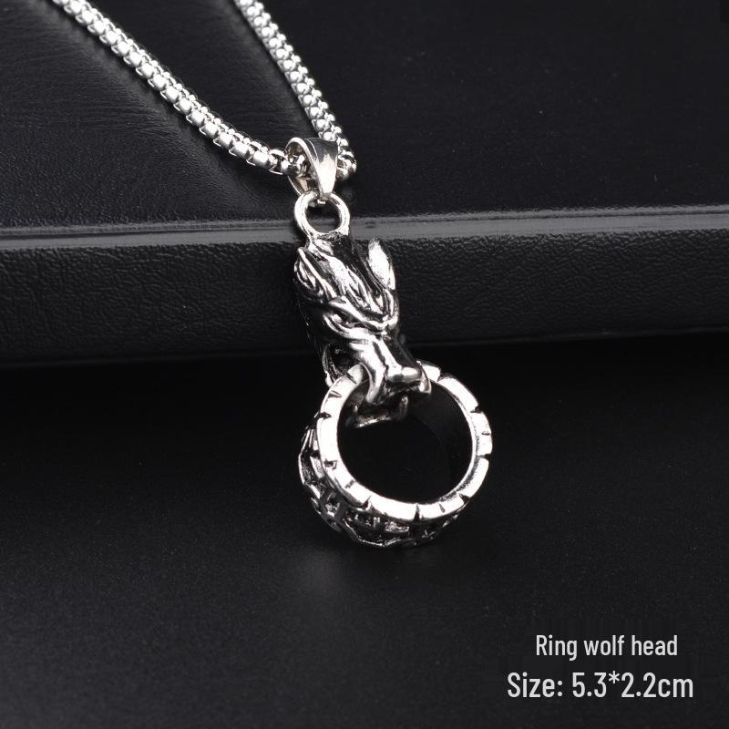 Trendy Six-Pointed Star Pendant Titanium Steel Necklace for Men & Women - Hip Hop Style Sweater Chain Jewelry.