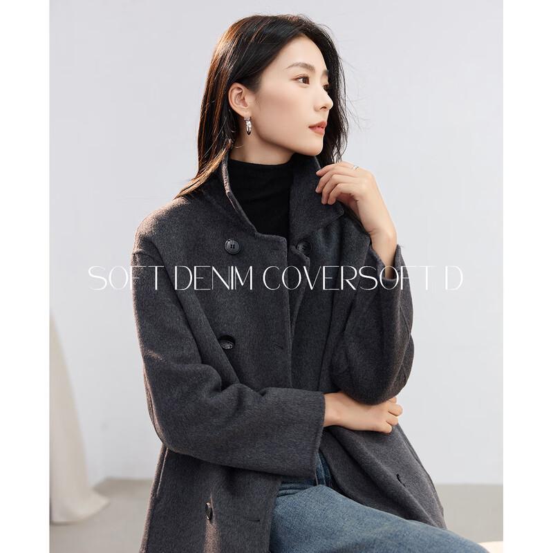 HSTYLE 100% Wool Straight-Fit Double-Faced Coat