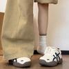 Korean Retro Sporty German Women's Trainer 2025: Thick-Soled Casual White Shoes