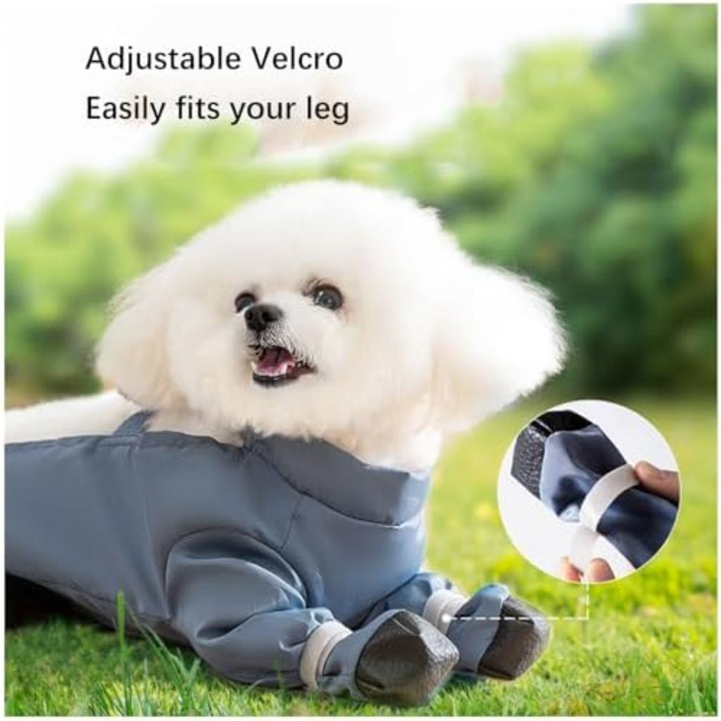 Dog Boots Leggings Waterproof Dogs Pants Anti-dirty Dog Clothes Breathable Dust Pants Adjustable Jumpsuit Straps Pet Supplies