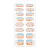 16Pcs Gel Nail Strips Waterproof Nail Polish Sticker UV/LED Light Required Full Nail Wraps with Nail File & Wooden Stick for DIY