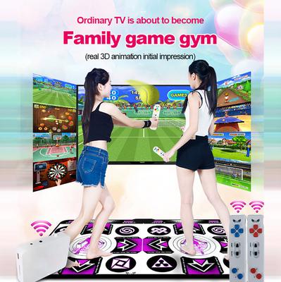 Double User Dance Mats Non-Slip Dance Step Pads Sense Game English for PC TV