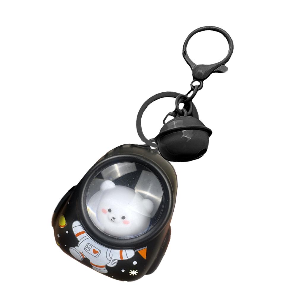 Bear Keychain Sturdy ABS Key Holder Lovely Designs LED Light Glowing for Women and Kids Backpack Purse Ornament