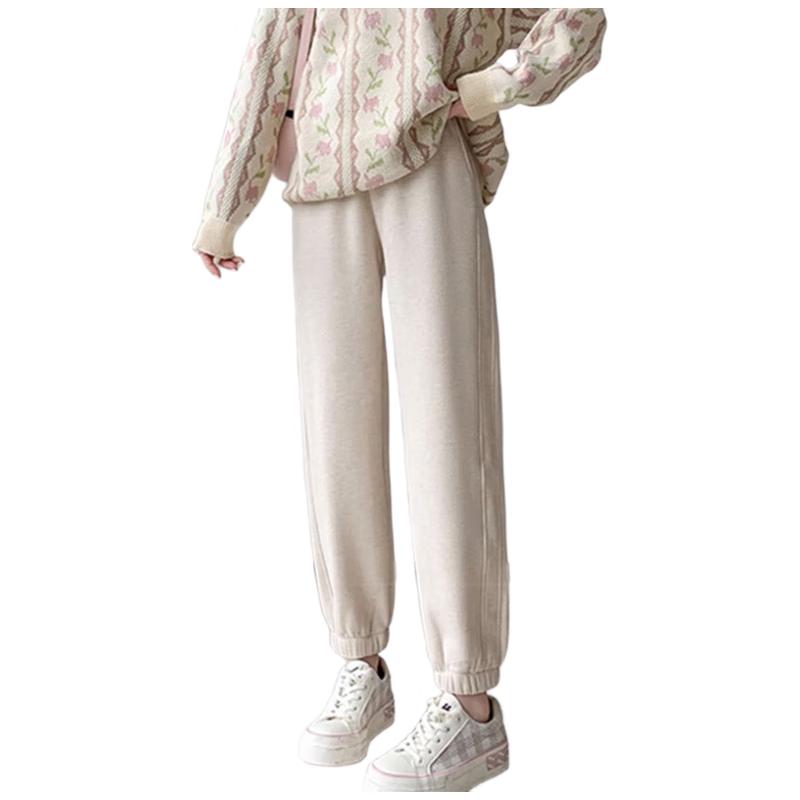 

JOYNCLEON Премиальные хлопковые спортивные штаны для беременных с поддержкой живота L