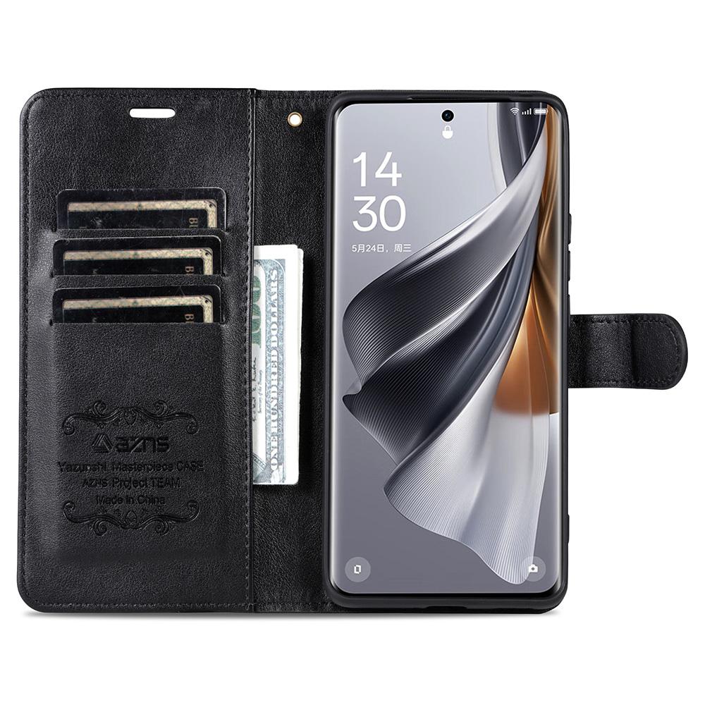 

For vivo X200 Pro mini 5G Case Anti-Scratch PU Leather Stand Wallet Phone Cover Black
