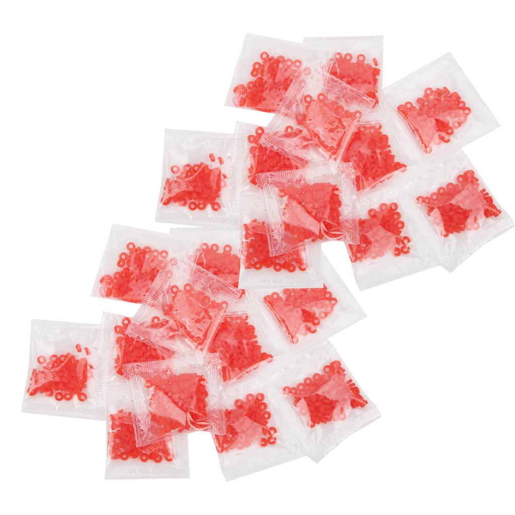 100 Bags Rubber Bands Fishing Pellet Bait Bands Match Coarse Fishing Terminal Tackle3x1mm