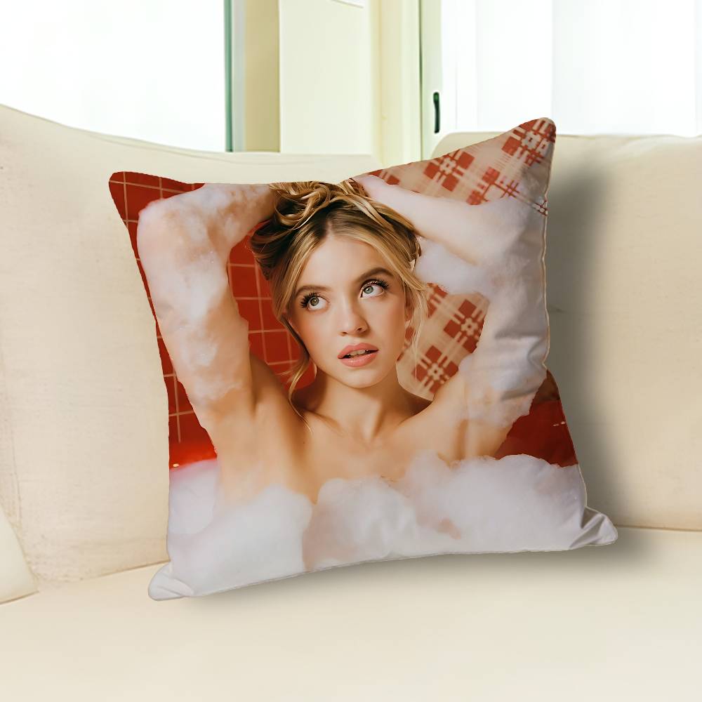 Actor S-Sydney S-Sweeneys Pillow Cases for Bedroom Living Room Sofa Home Decor Polyester Cushion Cover with Zipper