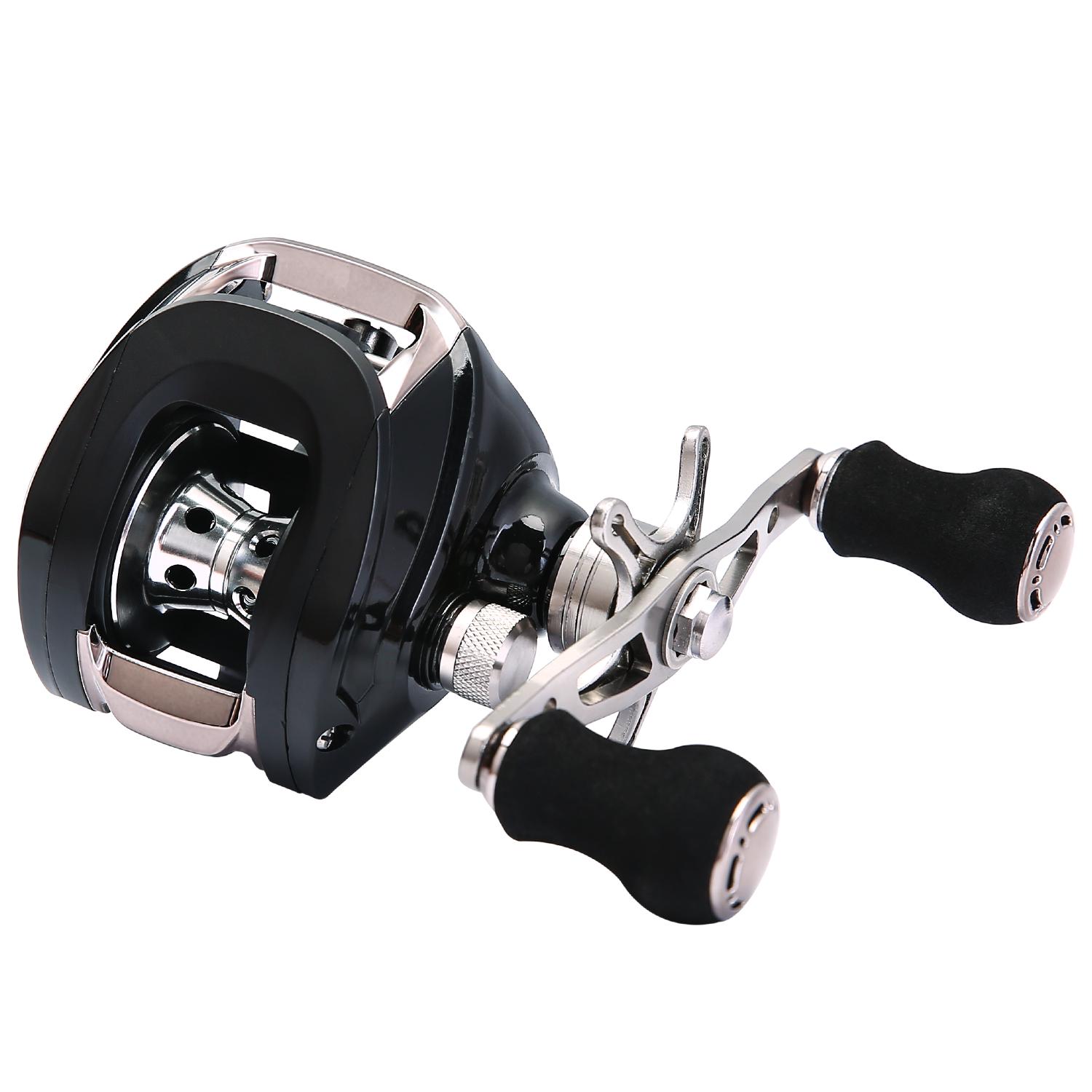 

Кастинговая рыболовная катушка 17+1 BB с соотношением 6,3:1 для ловли карпа, окуня, форели для морской воды, пресной воды, гладкая WFF right hand