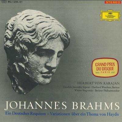 LP Record HERBERT VON KARAJAN - Brahms: German Requiem / Variations MG129697 DEUTSCHE GRAMMO Japan Classical Used